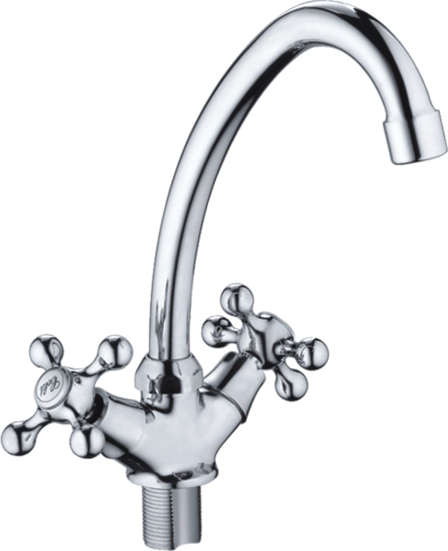 Смеситель двуручковый для кухни HAIBA HB4908 Хром