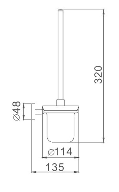 Ершик настенный Haiba HB8710