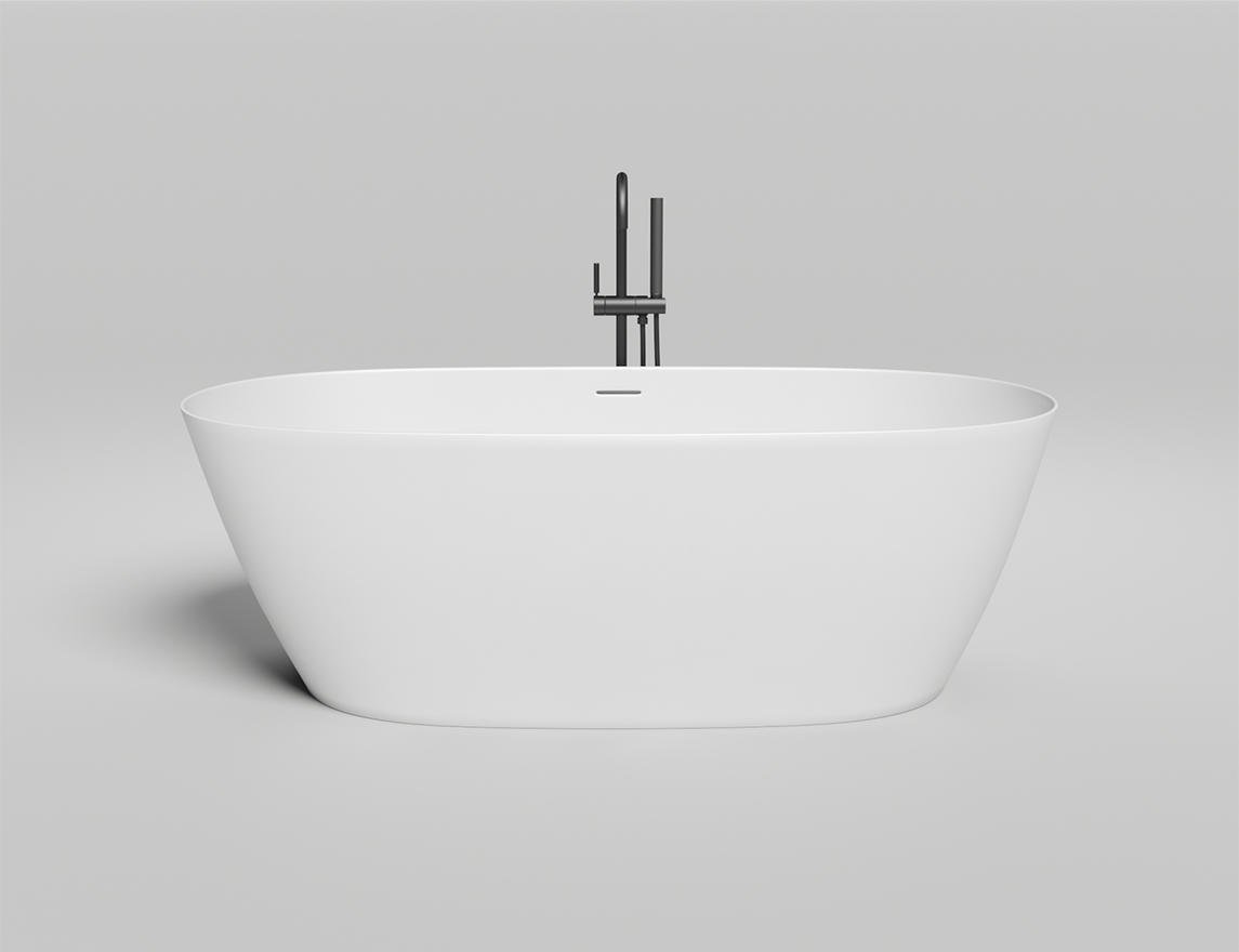 Ванна каменная отдельностоящая глянцевая 170x80 Salini SOFIA 102516GRF окрашена по RAL
