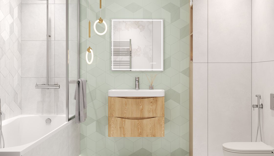 Тумба подвесная VELVEX Clay 70.2Y дуб верона