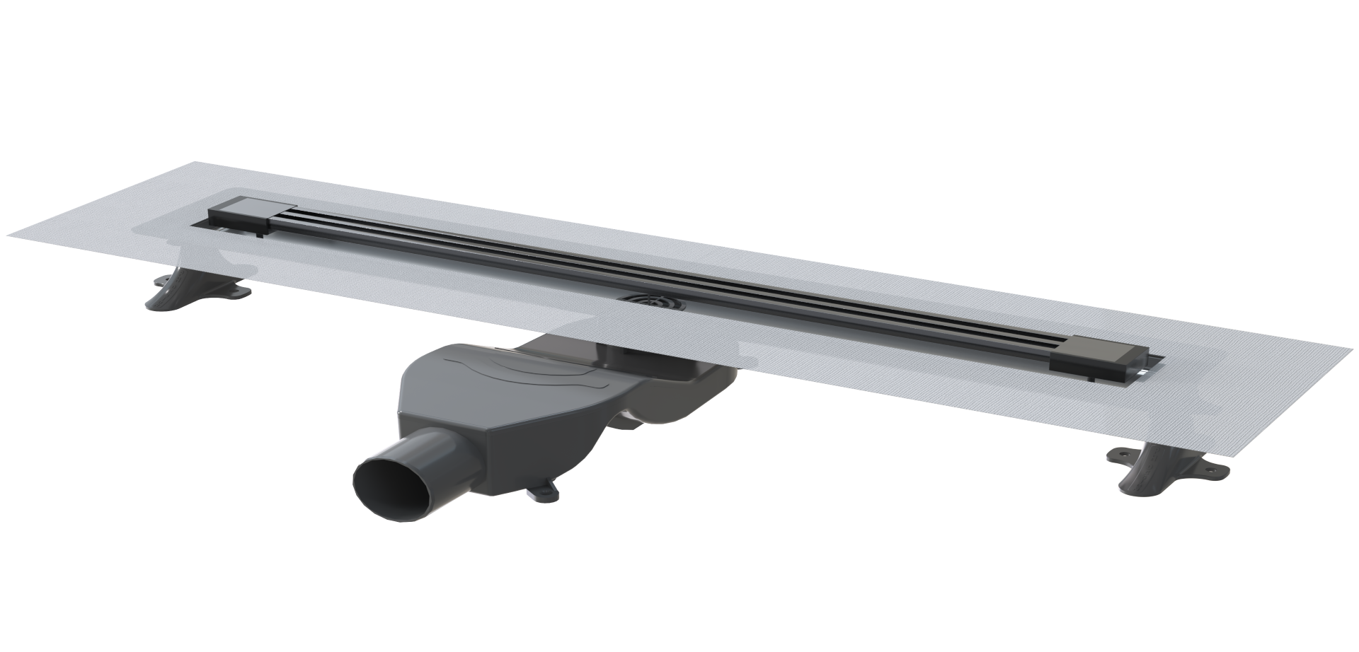 Душевой лоток  Boheme INFINITY 981-80-GM антрацит