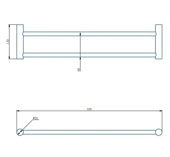Держатель для полотенец  двойной Haiba HB8409-4