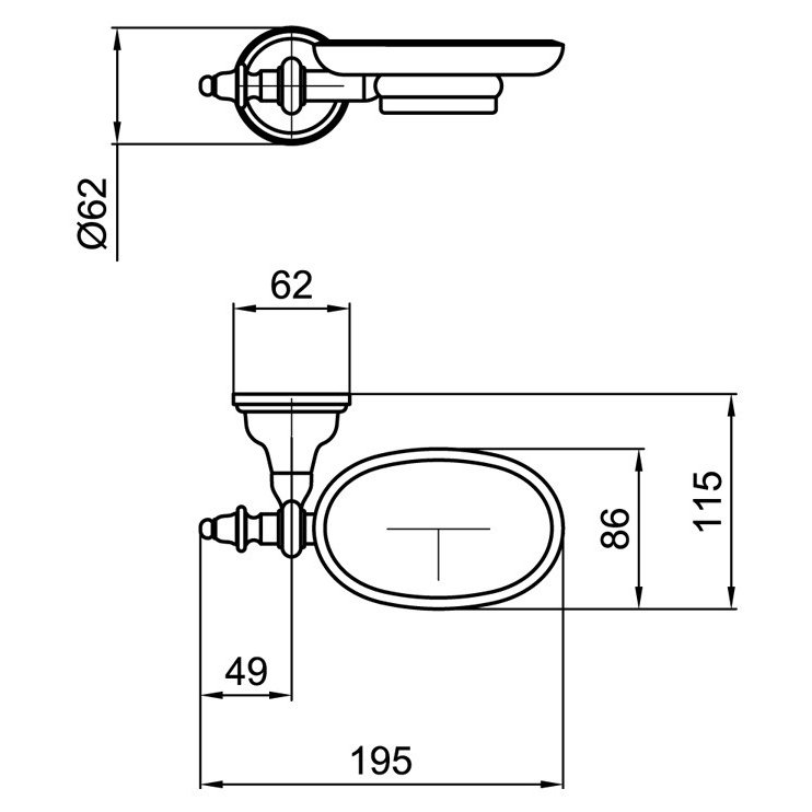 Мыльница Webert Ottocento AM500101010