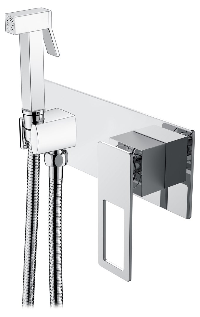 Гигиеническая лейка со смесителем Boheme Q 147-CRCR