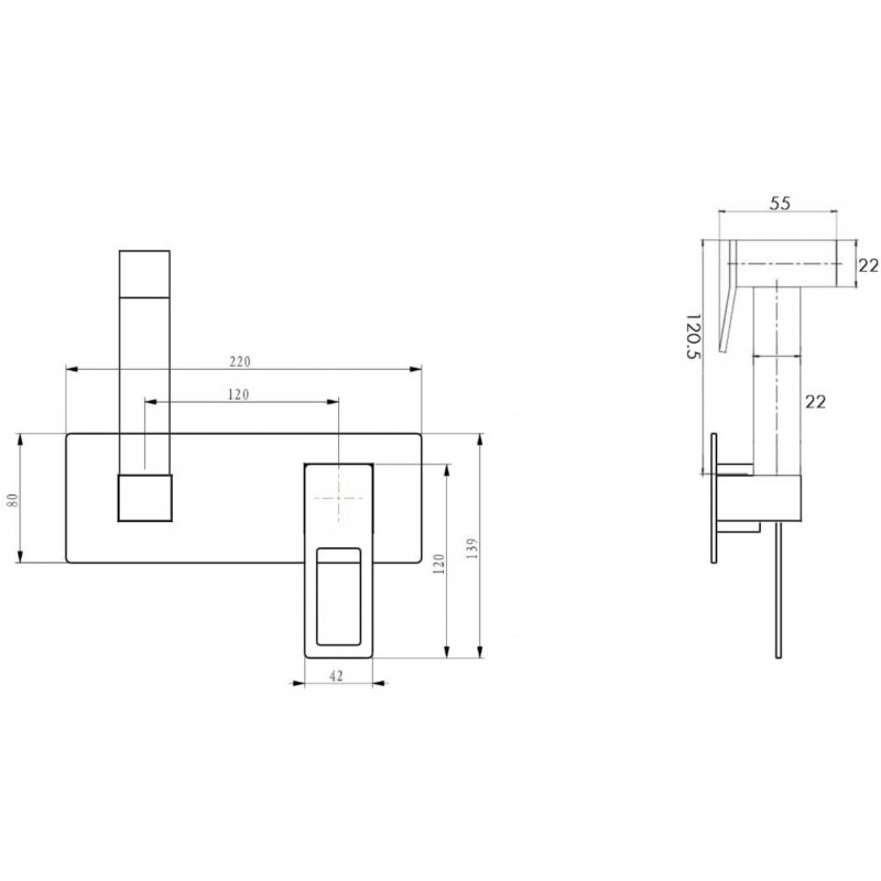 Гигиеническая лейка со смесителем Boheme Q 147-BUV