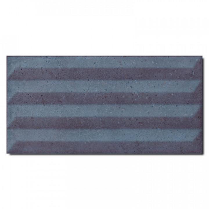 керамическая плитка relieve blue 12.5х25 Синий