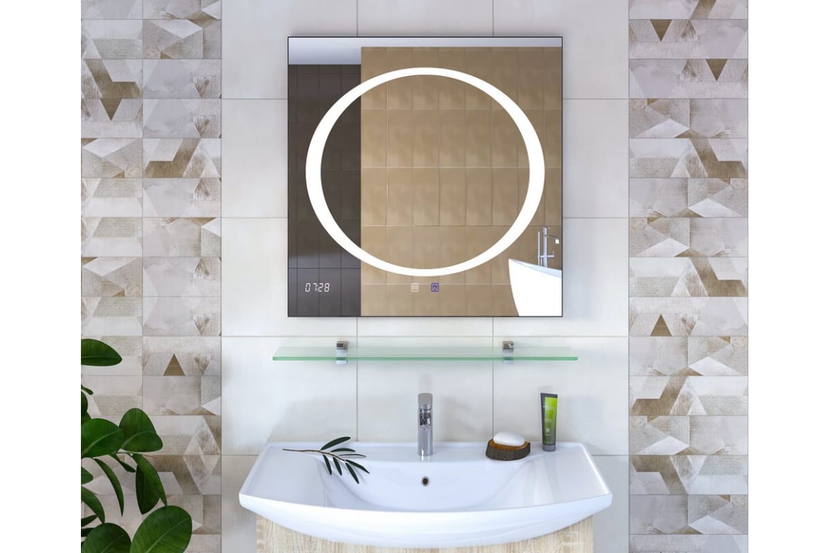 Стеклянная полка 70х12 см VIGO