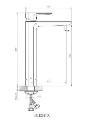 Смеситель для раковины Koller Pool TREND TR0200XL