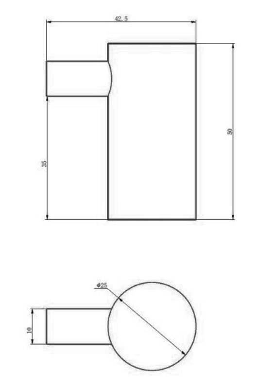 Крючок для полотенец одинарный Haiba HB8405-7
