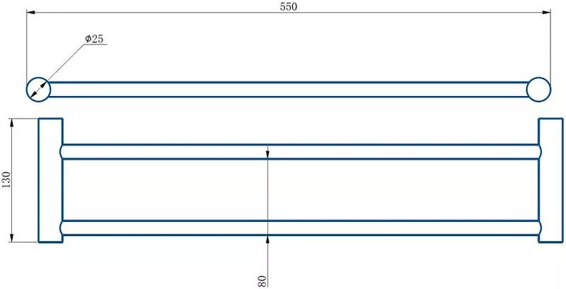 Держатель для полотенец двойной Haiba HB8409