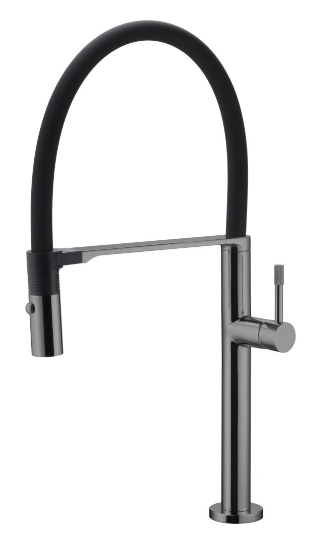 Смеситель для кухни Boheme UNO 114-SGM Shine Gun Metal