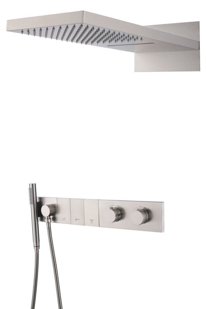 Встроенная душевая система 55х45х110 см Boheme ZODIAC 133-NB сталь