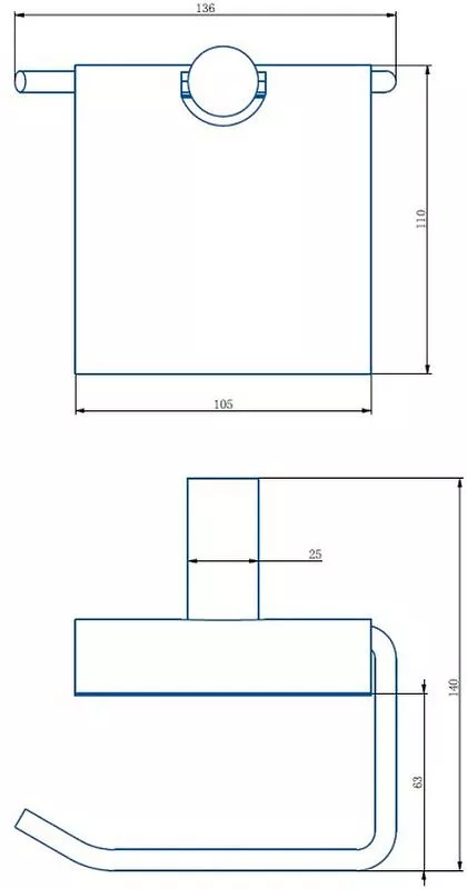 Держатель для туалетной бумаги Haiba HB8403