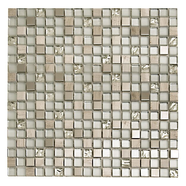 imagine mosaic hs0190 мозаика из смеси стекла,камня и металла 30х30х8 Бежевый