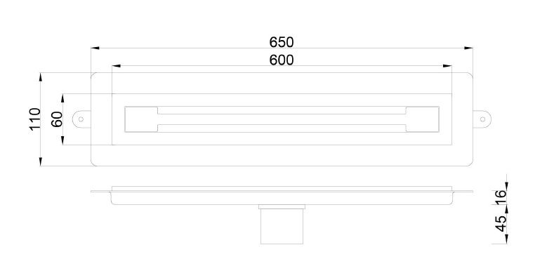 Душевой лоток  Boheme Premium trendy 983-60-GM антрацит
