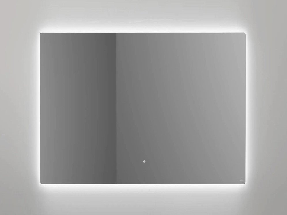 Зеркало для ванной с LED подсветкой, обогрев-антизапотевание, сенсорный выключатель, 1000х900 Salini OMBRA 27M011090BH