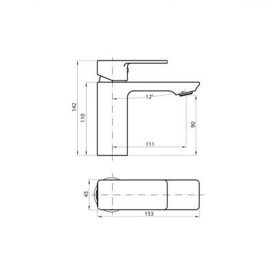 Смеситель для умывальника Koller Pool NEON NN0200