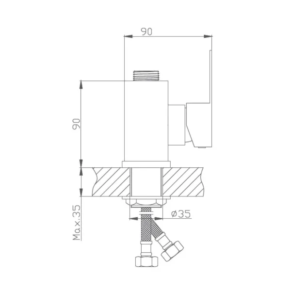 Отдельный корпус для кухонного смесителя Haiba HB73802