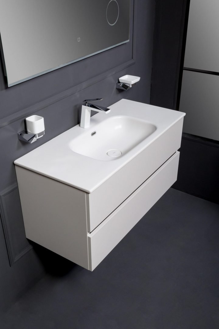Тумба без раковины 100x46 2 полки Armadi Art Vallessi 837-100-C mat