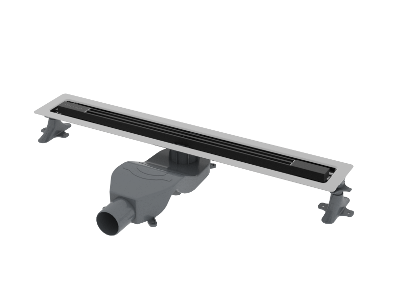 Душевой лоток Boheme B&T INFINITY 80см, нерж.сталь ЧЕРНЫЙ