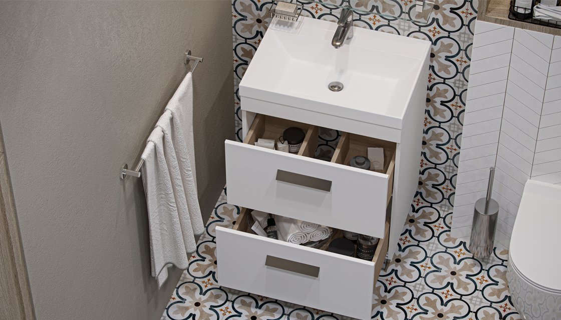 Тумба напольная VELVEX Orlando 60 белый матовый