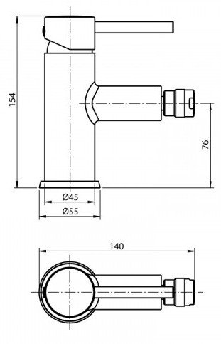 Смеситель для биде Koller Pool ORION OR0300
