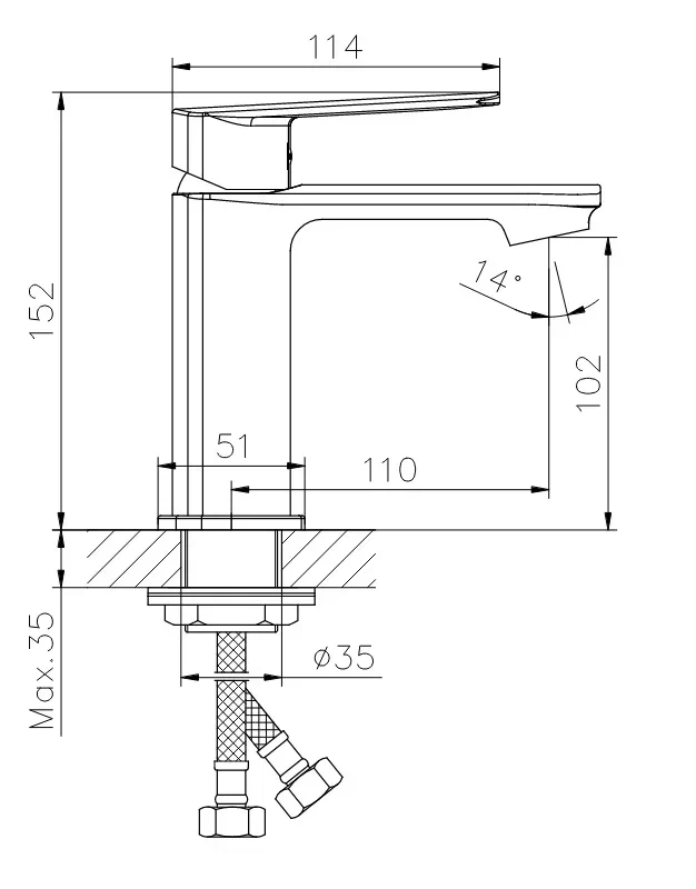Смеситель для раковины Koller Pool STYLE SL0200