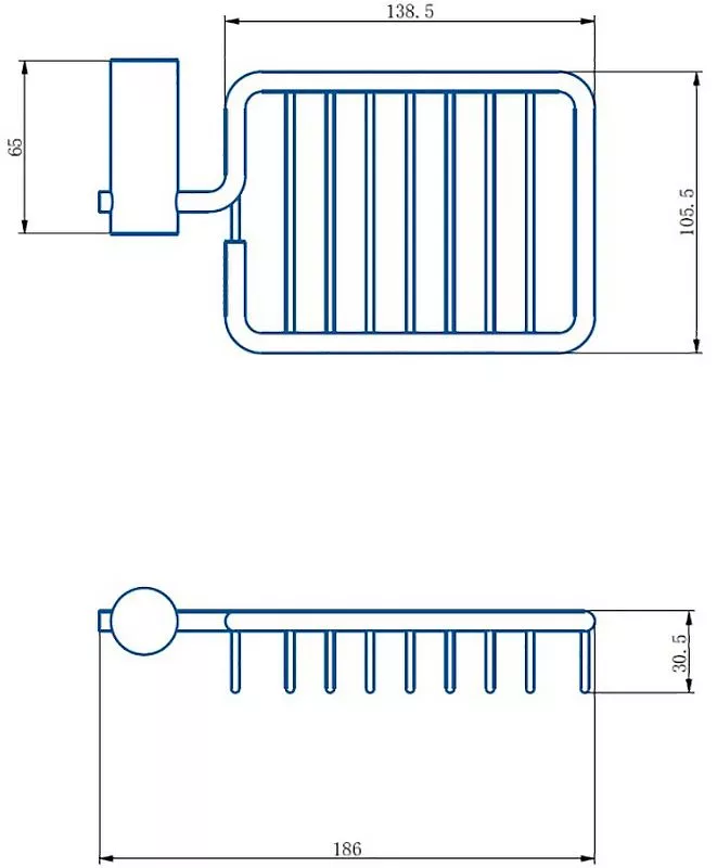 Мыльница навесная решетчатая Haiba HB8402-1