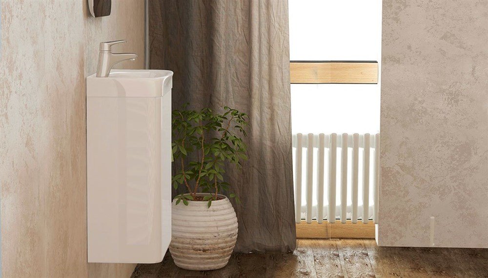 Тумба подвесная VELVEX Bio 40 белая под раковину VELVEX Bio 40