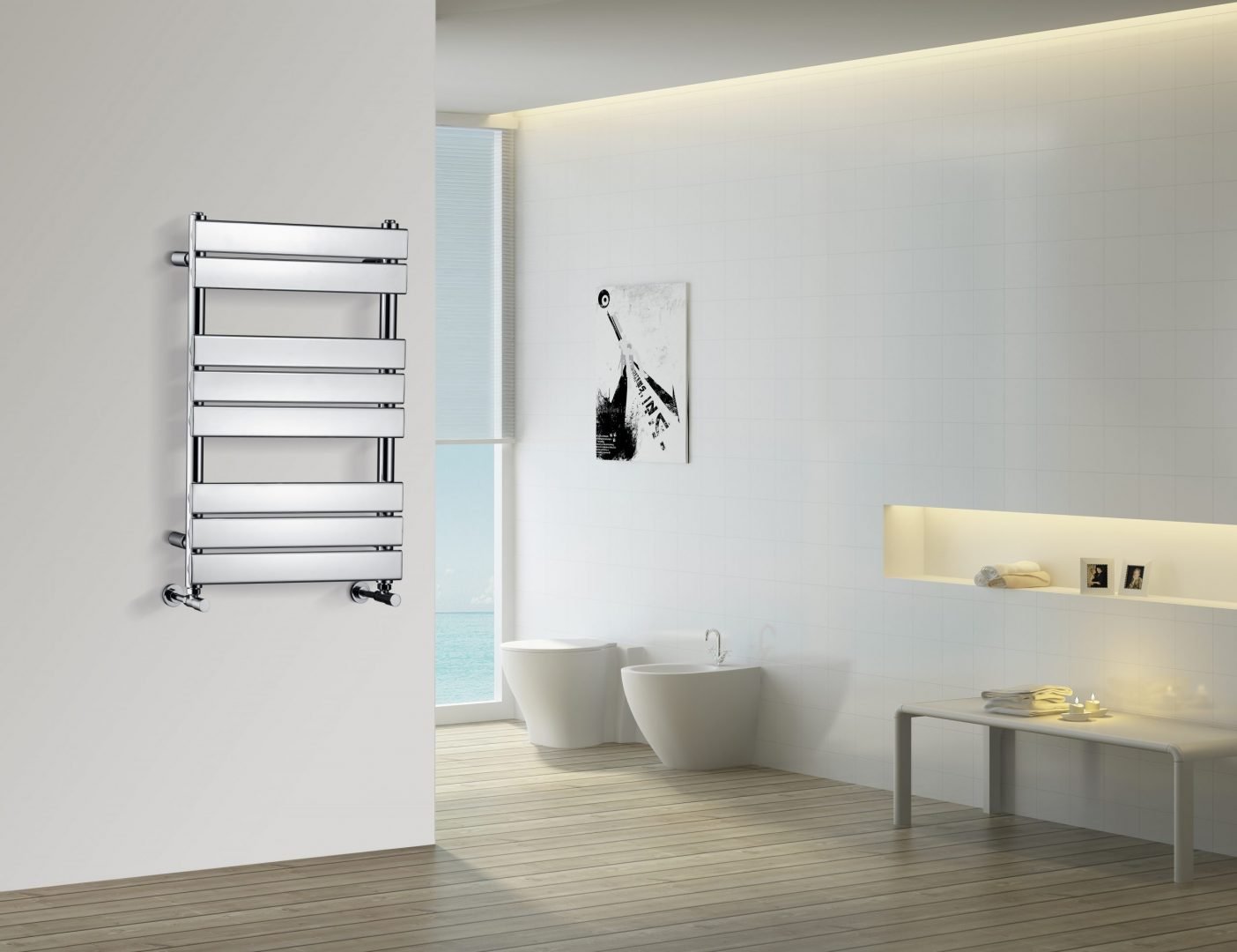 Полотенцесушитель водяной BOHEME Venturo Chrome 720-CR