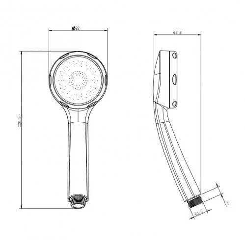 Ручной душ 1 режим SH0533