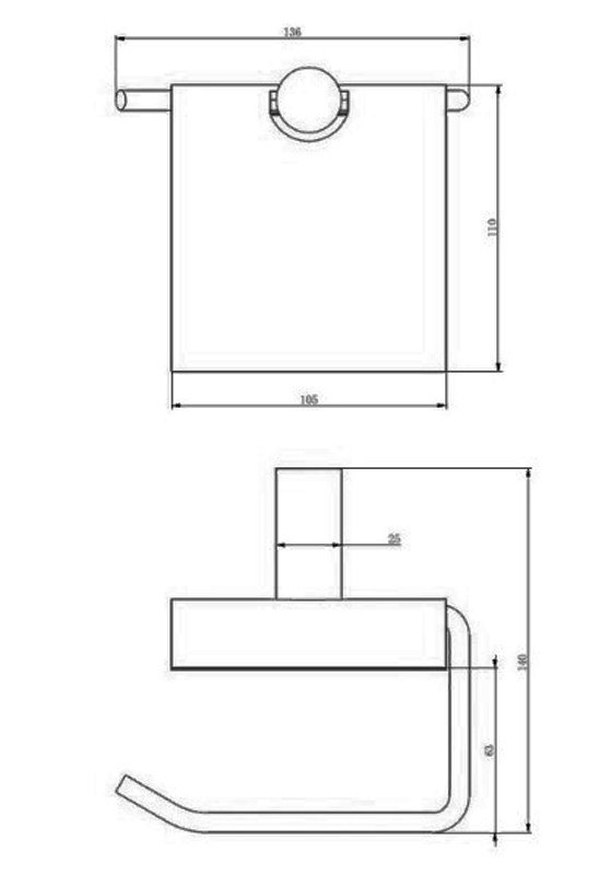 Держатель для туалетной бумаги Haiba HB8403-4