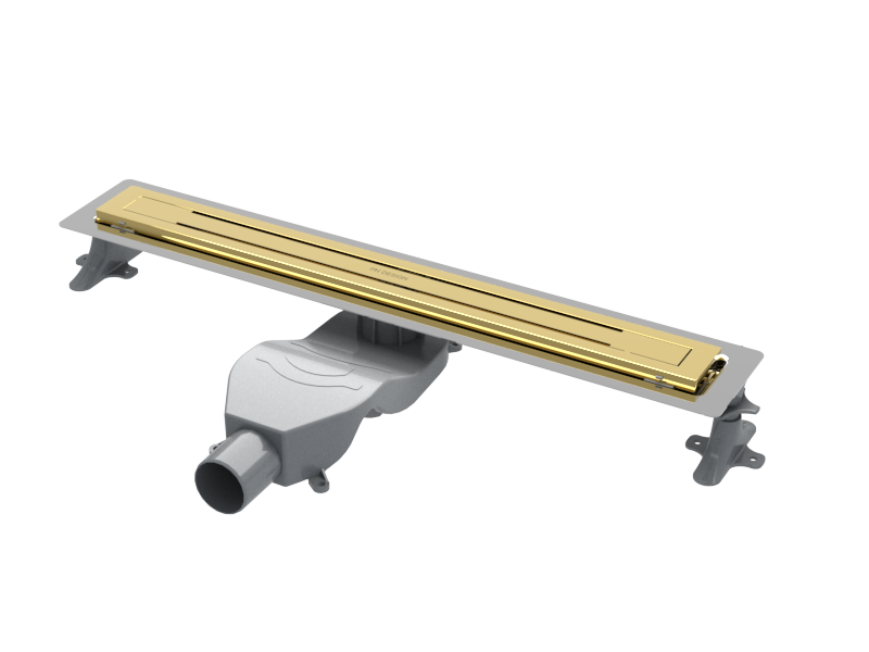 Душевой лоток Boheme Premium Linear 80см, нерж.сталь ЗОЛОТО