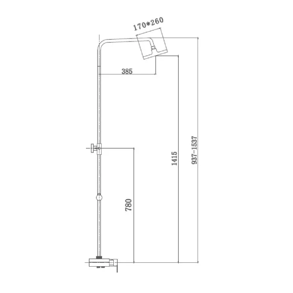 Душевая система с вернхем душем смесителем и ручной лейкой Haiba HB2420