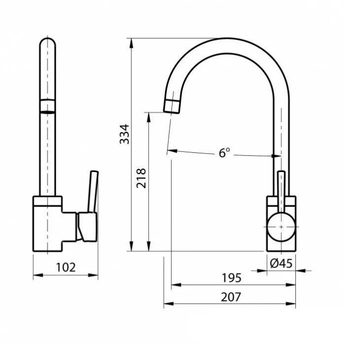 Смеситель для кухни Koller Pool ORION OR0500