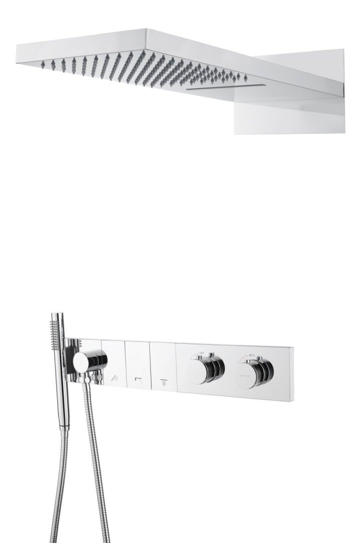 Встроенная душевая система 55х45х110 см Boheme ZODIAC 133-CR хром