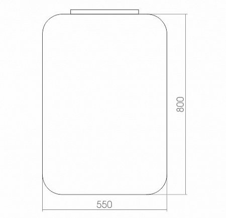 Зеркало Silver Mirrors Агат 550х800 - 4 часы, выключатель-датчик на движение ФР-00001213