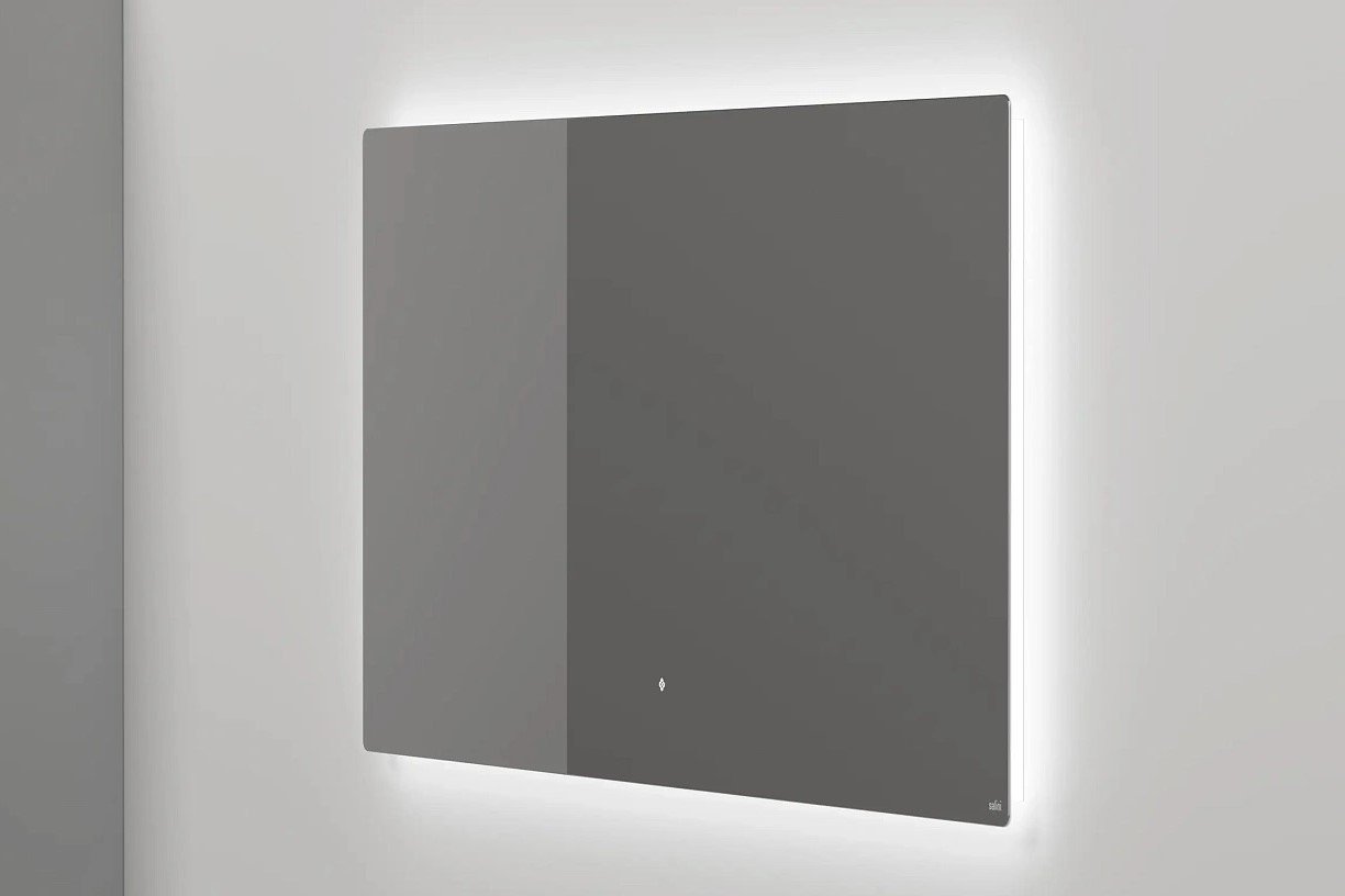 Зеркало для ванной с LED подсветкой, обогрев-антизапотевание, сенсорный выключатель, 1200х700 Salini OMBRA 27M021270BH