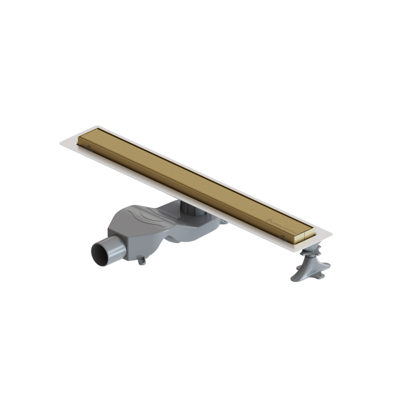 Душевой лоток Boheme Premium Linear 60см, нерж.сталь МАТ. ЗОЛОТО