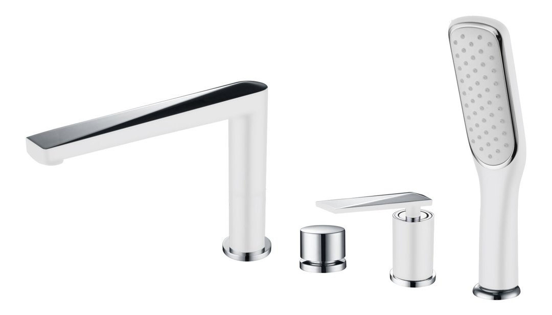 Смеситель врезной на борт ванны BOHEME Venturo 370-W