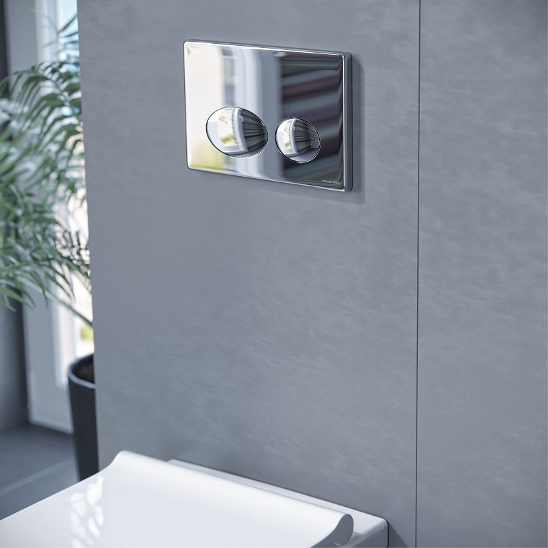 Кнопка для инсталляции Koller Pool Round Chrome для инсталляции Alcora ST1200