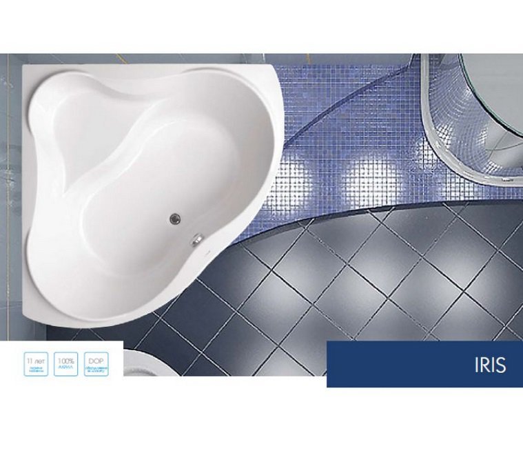 Акриловая ванна VAGNERPLAST IRIS 143x143