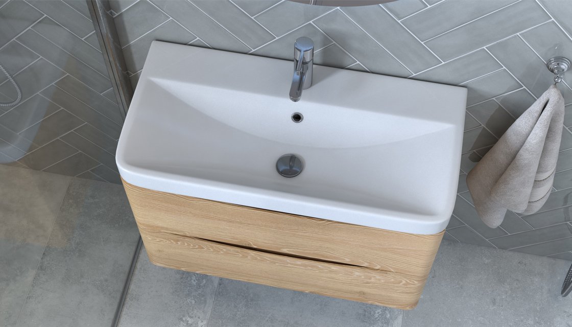 Тумба подвесная VELVEX Clay 80.2Y дуб верона