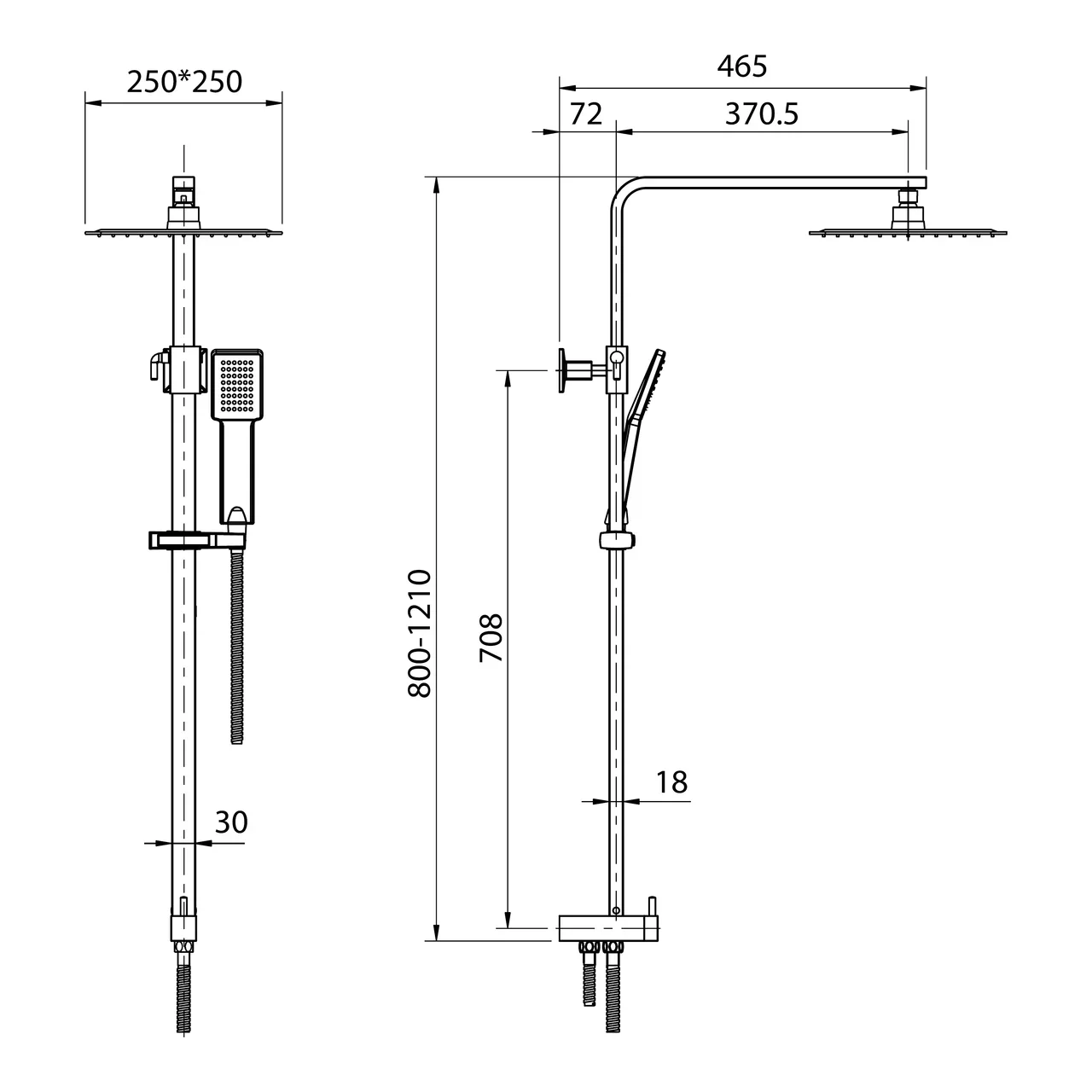 Душевая система Koller Pool NEON NNSD200