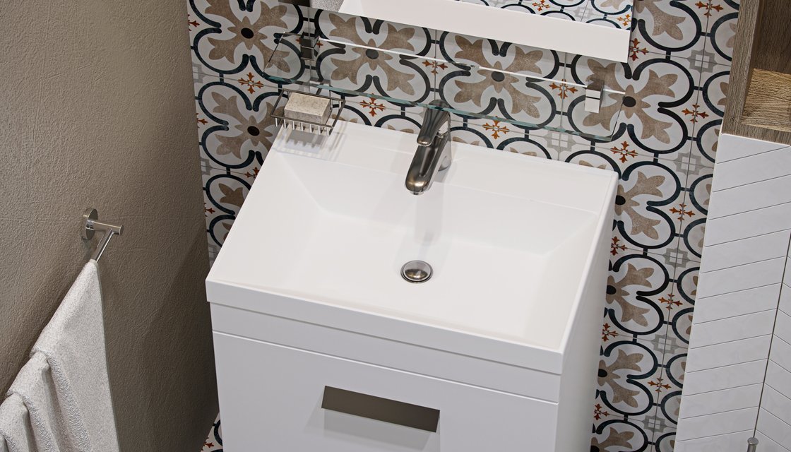 Тумба напольная VELVEX Orlando 60 белый матовый