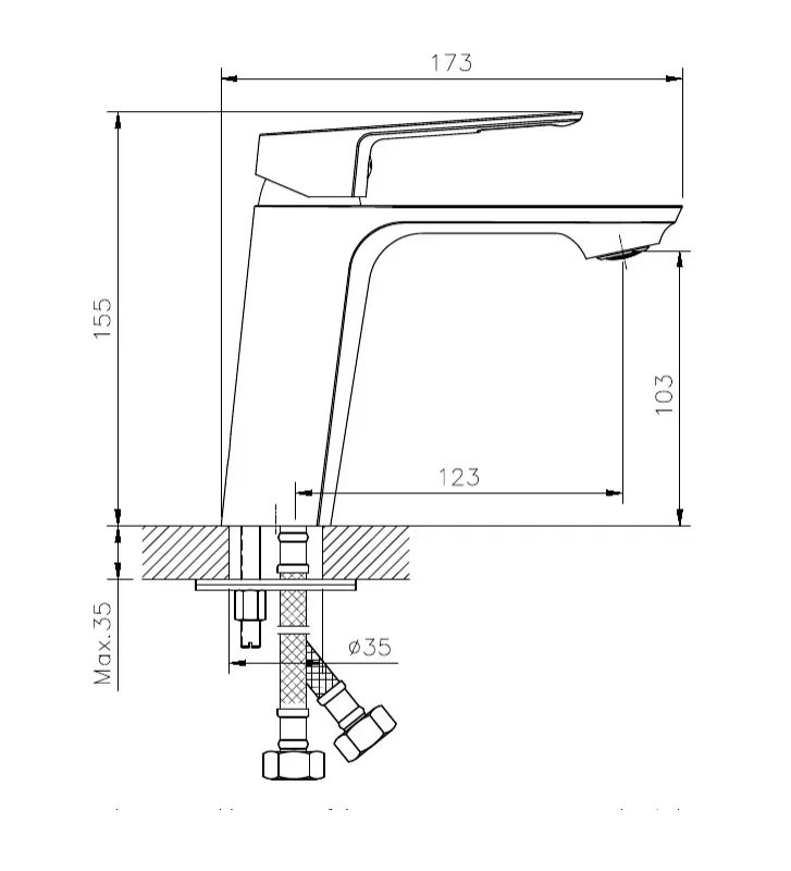 Смеситель для раковины Koller Pool GRACE GR0200