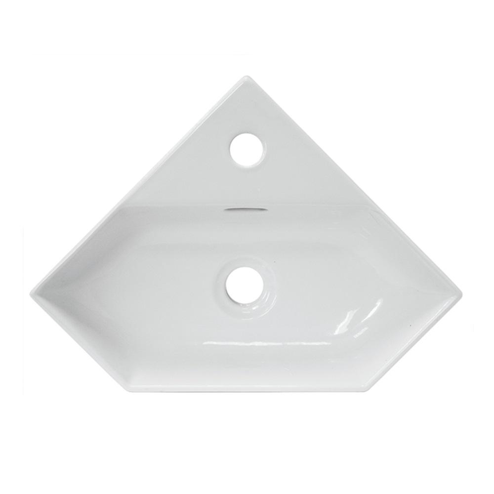 Раковина угловой 49,5x35,8 см Sanita luxe Line LIN35SLWB01 белый