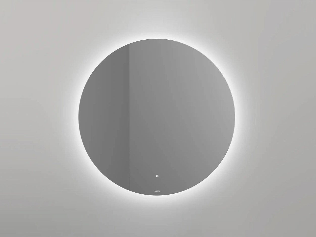 Зеркало для ванной с LED подсветкой, обогрев-антизапотевание, сенсорный выключатель, Ø90 см Salini OMBRA 27M0390BH