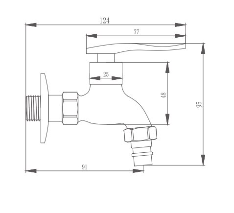 Смеситель водоразборный HAIBA HB522