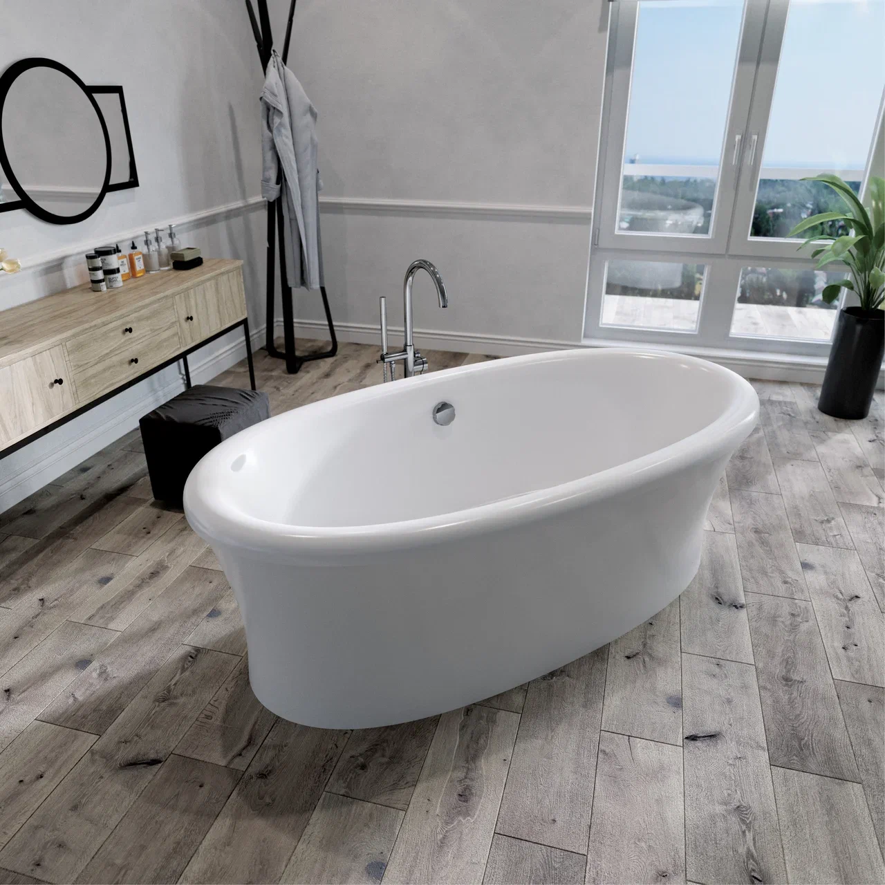 Акриловая ванна Koller Pool Round 1800х900